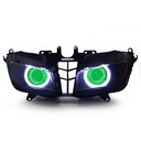 066 Headlight Honda Cbr600Rr 2013 2014 2015 2016 Led Angel Halo Eyes Hid Kit Green